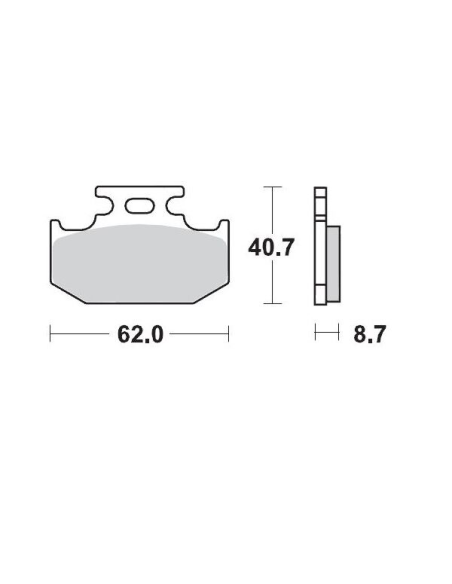 Plaquettes de frein MOTO MASTER métal fritté 092211 SinterPro Racing