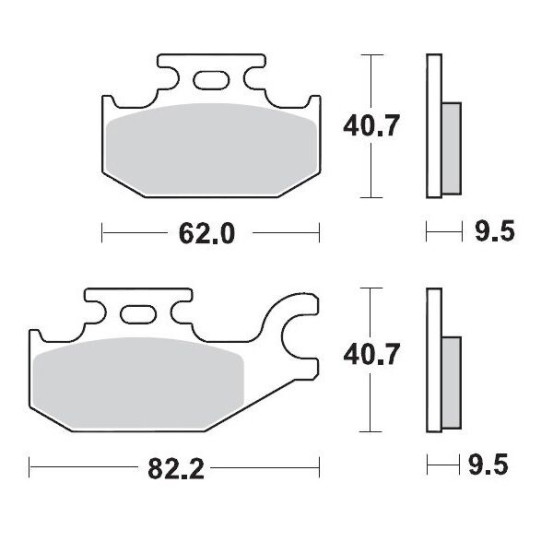 Plaquettes de frein MOTO MASTER métal fritté 094211 SinterPro Racing