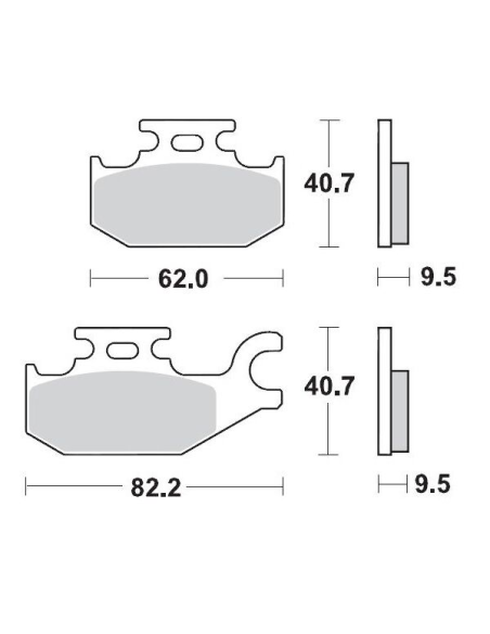 Plaquettes de frein MOTO MASTER métal fritté 094211 SinterPro Racing