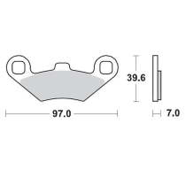 Plaquettes de frein MOTO MASTER métal fritté 097511 SinterPro Racing