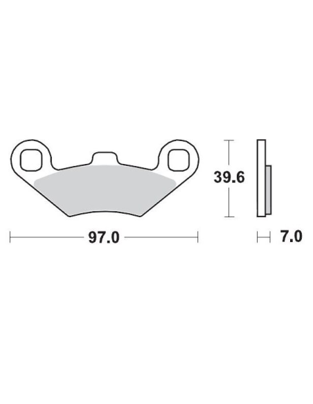 Plaquettes de frein MOTO MASTER métal fritté 097511 SinterPro Racing