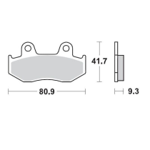 Plaquettes de frein MOTO MASTER métal fritté 095811 SinterPro Racing