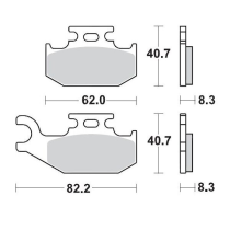 Plaquettes de frein MOTO MASTER métal fritté 096311 SinterPro Racing