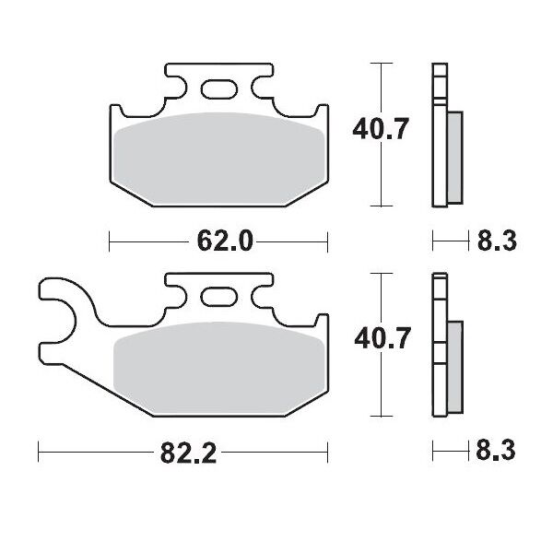 Plaquettes de frein MOTO MASTER métal fritté 096311 SinterPro Racing