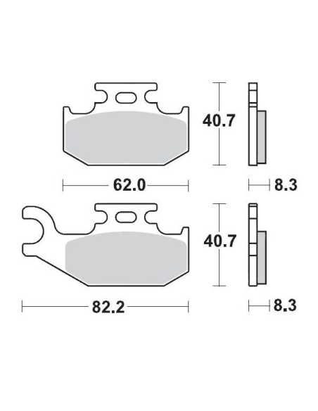 Plaquettes de frein MOTO MASTER métal fritté 096311 SinterPro Racing