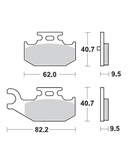 Plaquettes de frein MOTO MASTER métal fritté 096411 SinterPro Racing