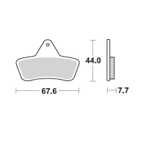 Plaquettes de frein MOTO MASTER métal fritté 096811 SinterPro Racing