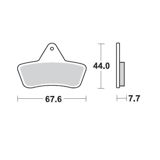 Plaquettes de frein MOTO MASTER métal fritté 096811 SinterPro Racing