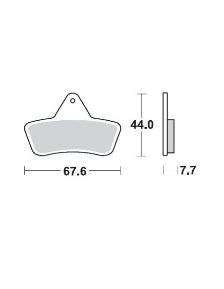 Plaquettes de frein MOTO MASTER métal fritté 096811 SinterPro Racing