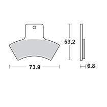 Plaquettes de frein MOTO MASTER métal fritté 096911 SinterPro Racing