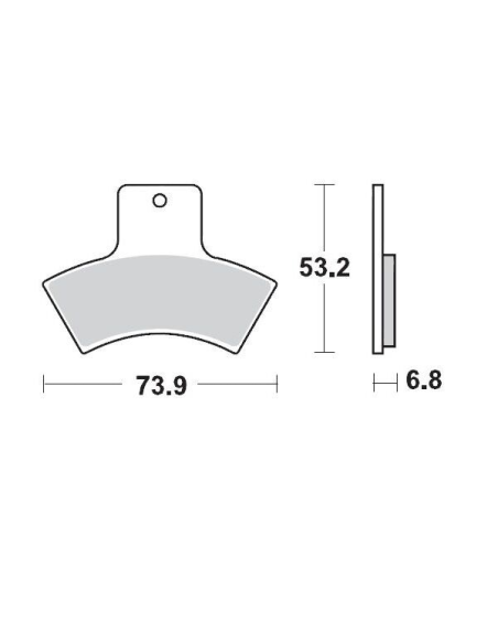 Plaquettes de frein MOTO MASTER métal fritté 096911 SinterPro Racing