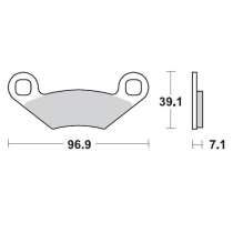 Plaquettes de frein MOTO MASTER métal fritté 097011 SinterPro Racing