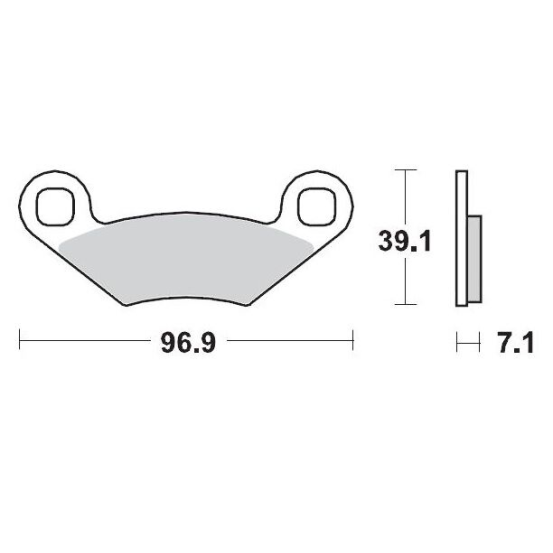 Plaquettes de frein MOTO MASTER métal fritté 097011 SinterPro Racing