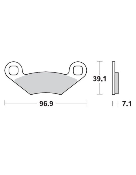 Plaquettes de frein MOTO MASTER métal fritté 097011 SinterPro Racing