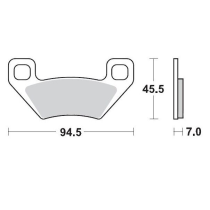 Plaquettes de frein MOTO MASTER métal fritté 097211 SinterPro Racing