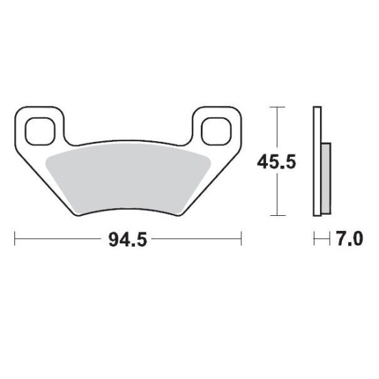 Plaquettes de frein MOTO MASTER métal fritté 097211 SinterPro Racing