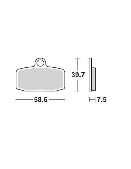 Plaquettes de frein MOTO MASTER métal fritté 097412 Racing GP