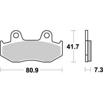 Plaquettes de frein MOTO MASTER métal fritté 090421 Nitro