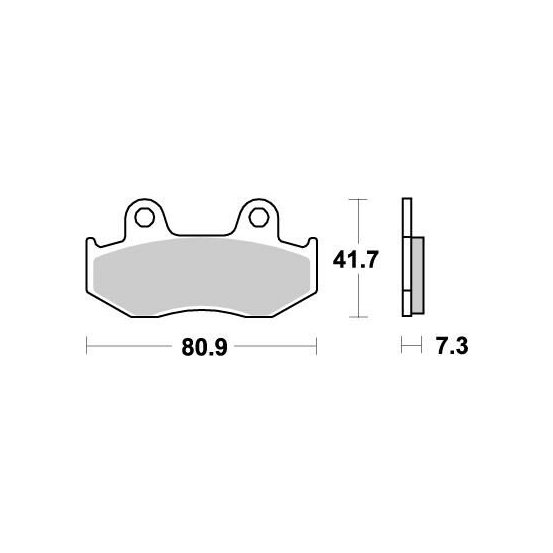 Plaquettes de frein MOTO MASTER métal fritté 090421 Nitro
