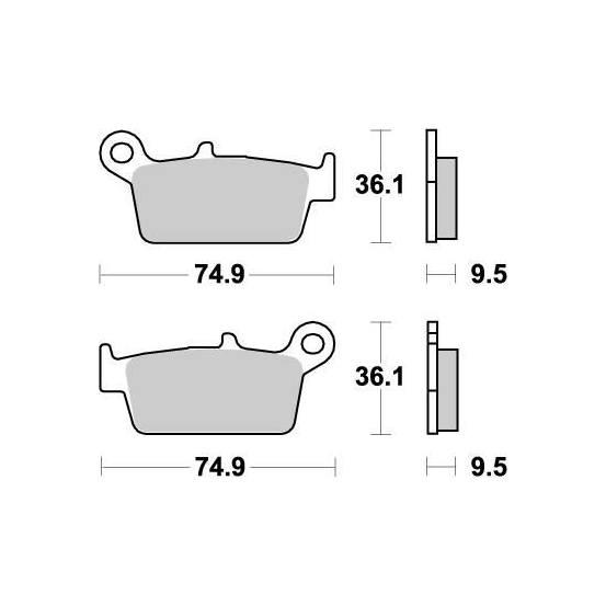 Plaquettes de frein MOTO MASTER métal fritté 091821 Nitro