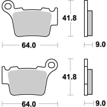 Plaquettes de frein Moto Master Métal-fritté 094421 Nitro