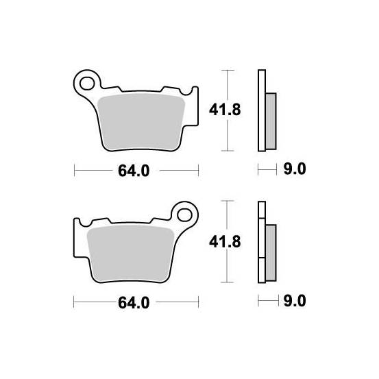 Plaquettes de frein MOTO MASTER métal fritté 094421 Nitro