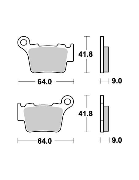 Plaquettes de frein MOTO MASTER métal fritté 094421 Nitro