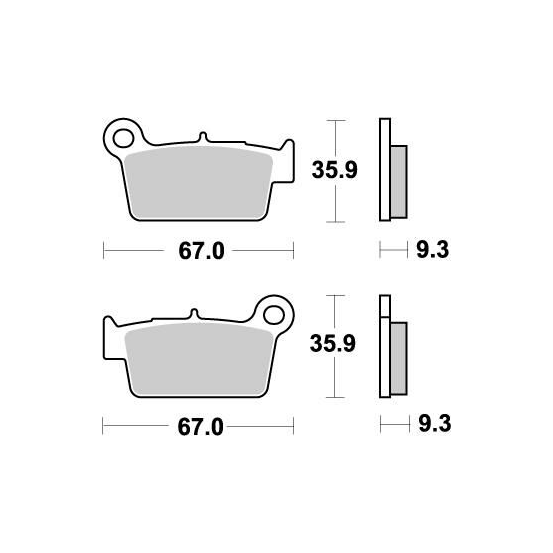 Plaquettes de frein MOTO MASTER métal fritté 094521 Nitro