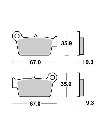 Plaquettes de frein MOTO MASTER métal fritté 094521 Nitro