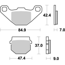 Plaquettes de frein MOTO MASTER métal fritté 090121 Nitro