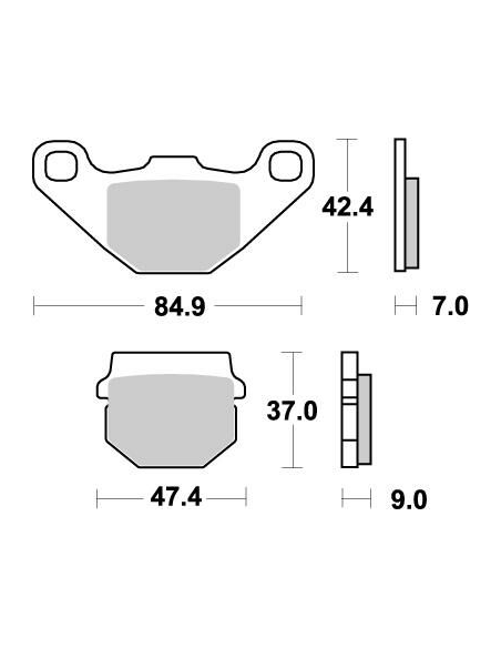 Plaquettes de frein MOTO MASTER métal fritté 090121 Nitro