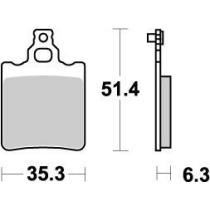 Plaquettes de frein MOTO MASTER métal fritté 090721 Nitro