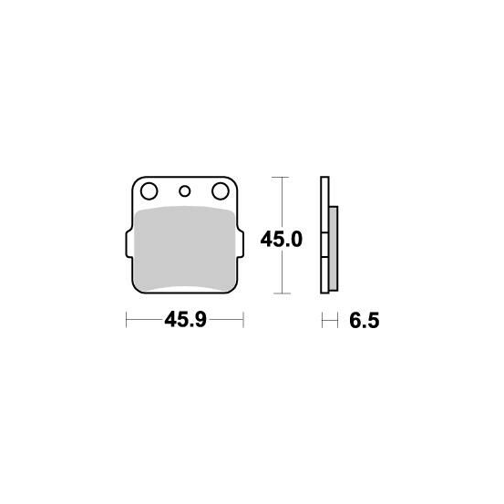 Plaquettes de frein MOTO MASTER métal fritté 091021 Nitro