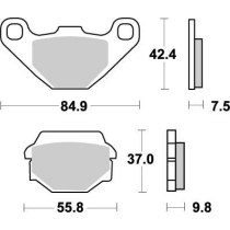 Plaquettes de frein MOTO MASTER métal fritté 091121 Nitro