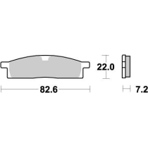Plaquettes de frein MOTO MASTER métal fritté 091221 Nitro