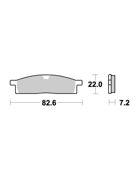 Plaquettes de frein MOTO MASTER métal fritté 091221 Nitro