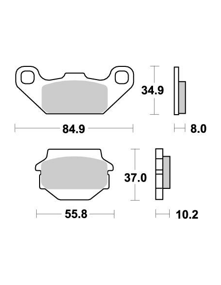 Plaquettes de frein MOTO MASTER métal fritté 091321 Nitro