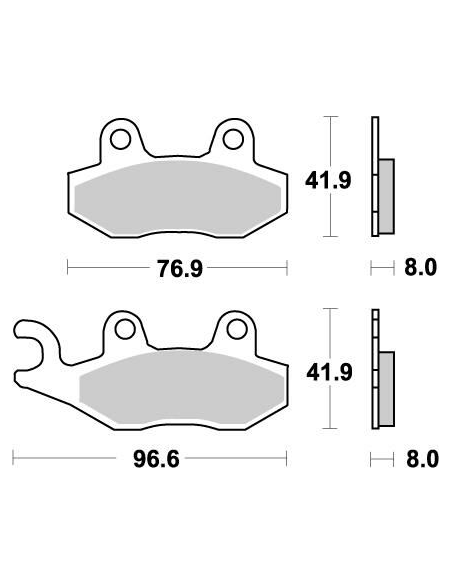 Plaquettes de frein MOTO MASTER métal fritté 091921 Nitro