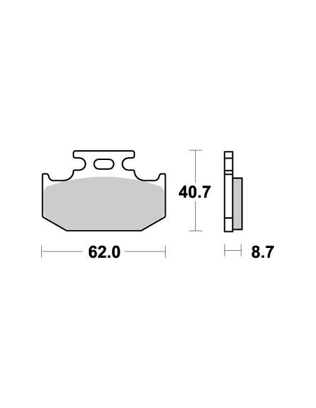 Plaquettes de frein MOTO MASTER métal fritté 092221 Nitro