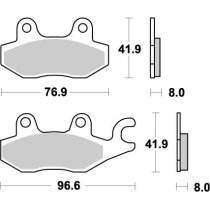 Plaquettes de frein MOTO MASTER métal fritté 092621 Nitro