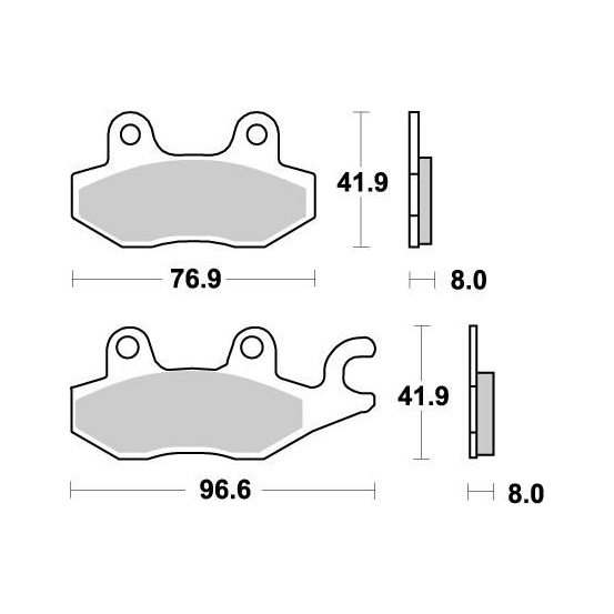 Plaquettes de frein MOTO MASTER métal fritté 092621 Nitro