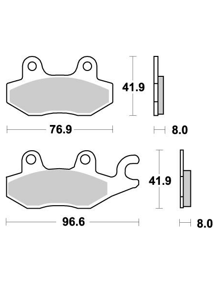 Plaquettes de frein MOTO MASTER métal fritté 092621 Nitro