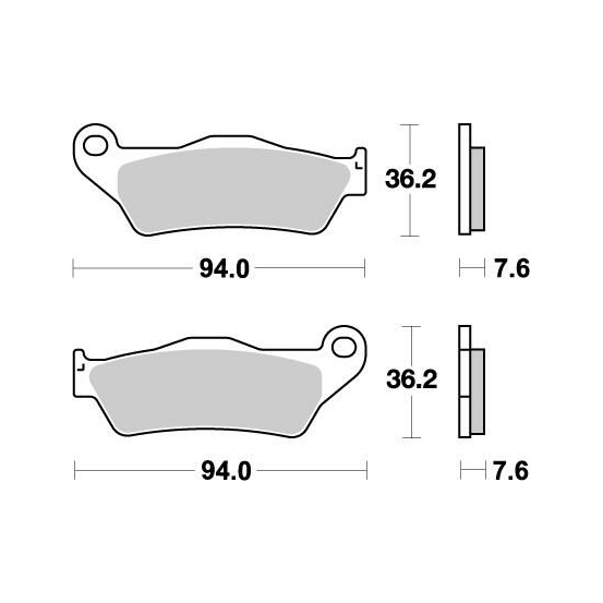 Plaquettes de frein MOTO MASTER métal fritté 093021 Nitro
