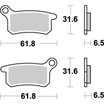 Plaquettes de frein MOTO MASTER métal fritté 094621 Nitro