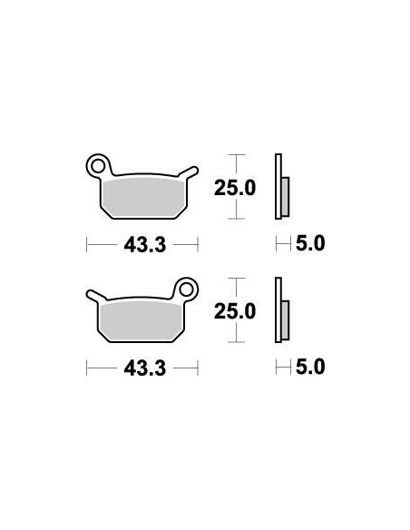 Plaquettes de frein MOTO MASTER métal fritté 094721 Nitro