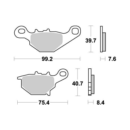 Plaquettes de frein MOTO MASTER métal fritté 094821 Nitro