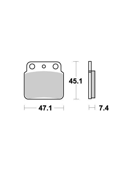 Plaquettes de frein MOTO MASTER métal fritté 095221 Nitro