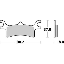 Plaquettes de frein MOTO MASTER métal fritté 095611 SinterPro Racing