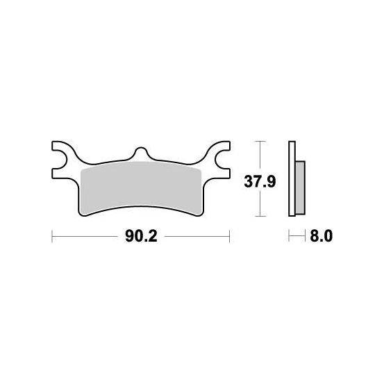 Plaquettes de frein MOTO MASTER métal fritté 095611 SinterPro Racing