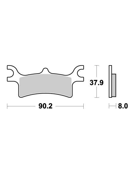 Plaquettes de frein MOTO MASTER métal fritté 095611 SinterPro Racing